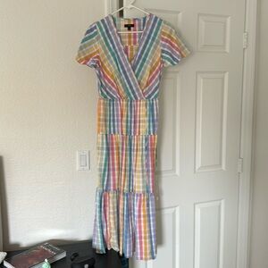 J Crew Rainbow Dress